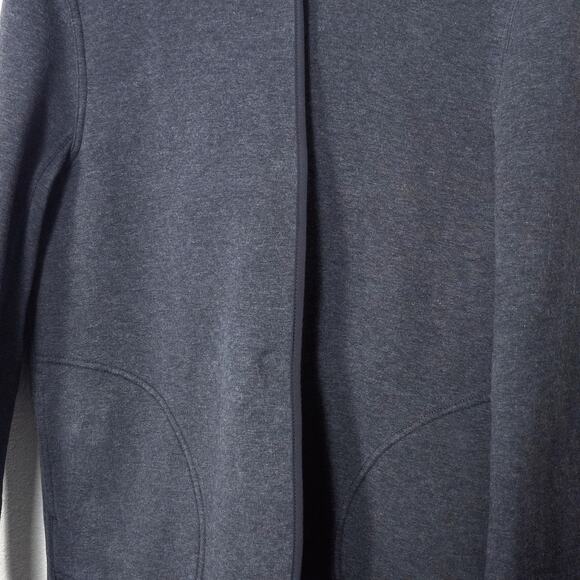 Lululemon Women’s City Bound Wrap Cardigan Charcoal Hooded Snap Front Medium - Picture 4 of 10